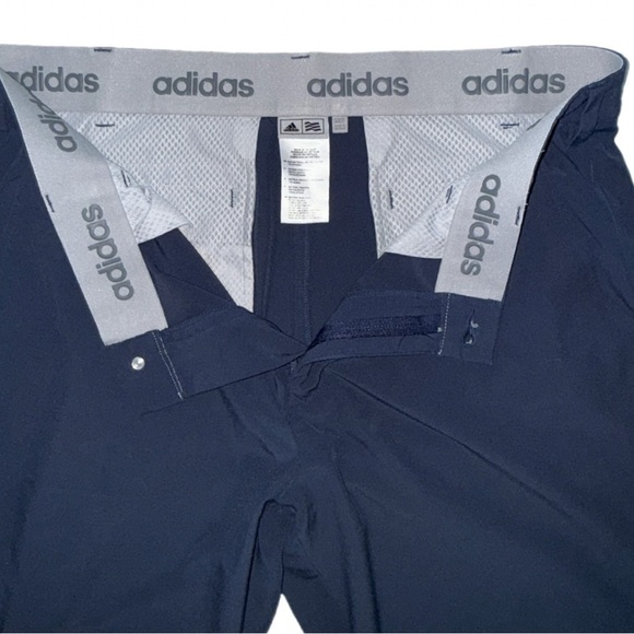 Adidas Golf Pants Men’s 34x30 Navy Blue Performance Flat Front AF2715 - Picture 7 of 8